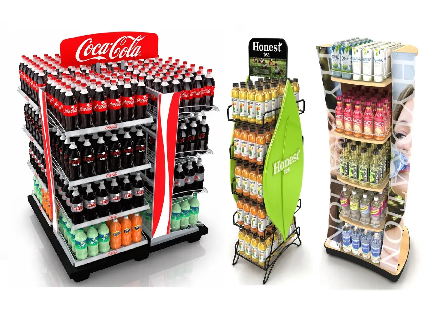 Branded Beverage Floor Stands